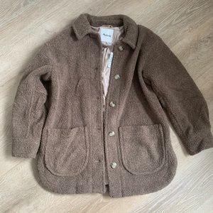 NWT Madewell Teddy Belrose Shirt-Jacket